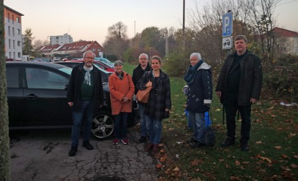 Grüne Mitglieder in der Berliner Straße